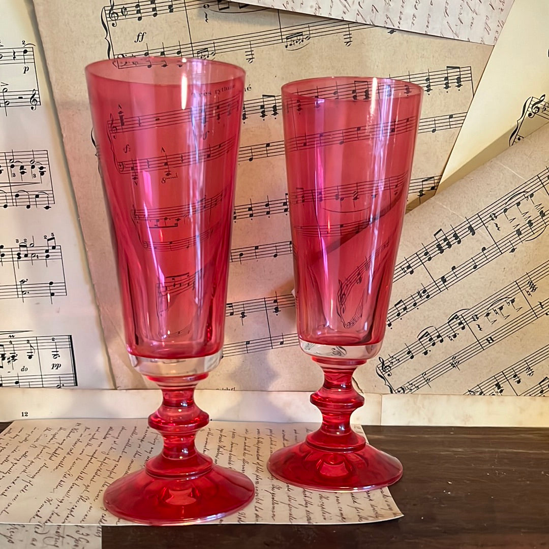 Set rosa Champagnerflöten – De wereld van Kant