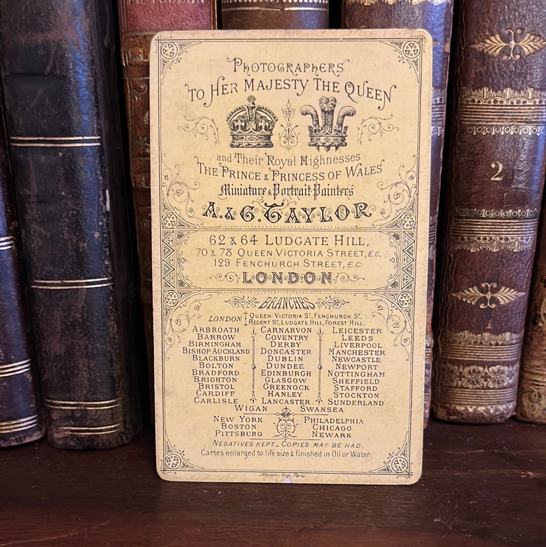 Visitenkarte A&G Taylor London