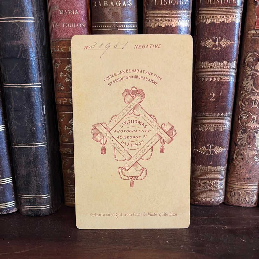 Visitenkarte JW Thomas Hastings