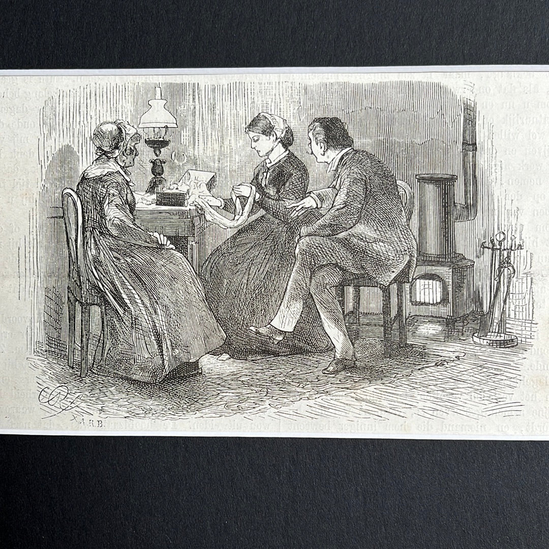 Antieke ets uit het tijdschrift Eigen Haard 1875