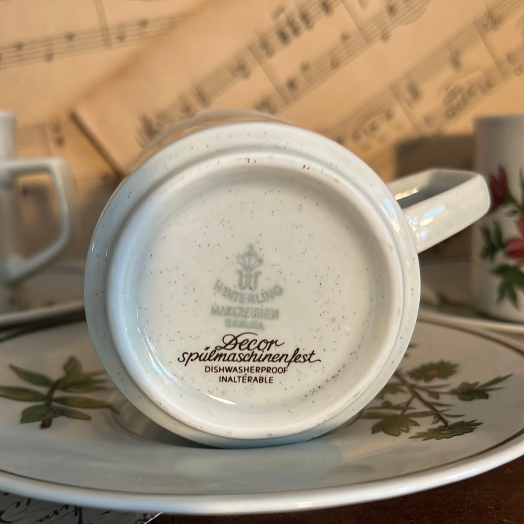 Vintage Marktleuthen Bavaria koffiekop en schotels