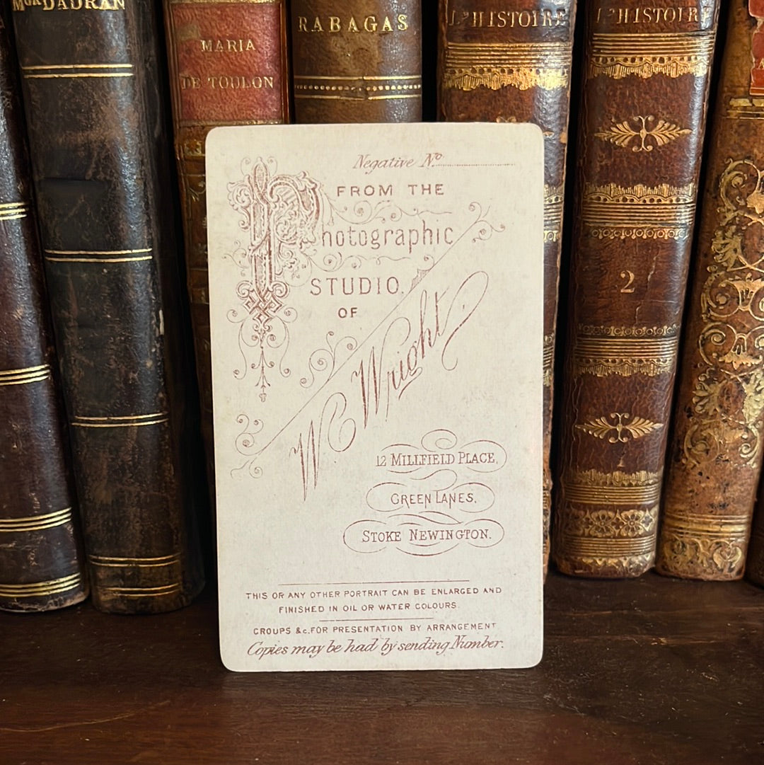 Visitenkarte William Wright Stoke Newington