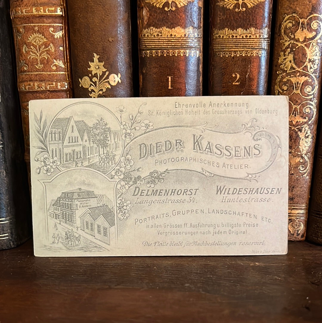 Visitenkarte Diedr. Kassens Delmenhorst Wildeshausen