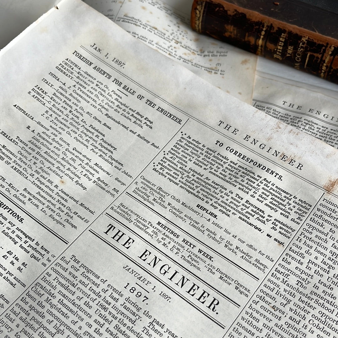 Antique pages The Engineer 1897