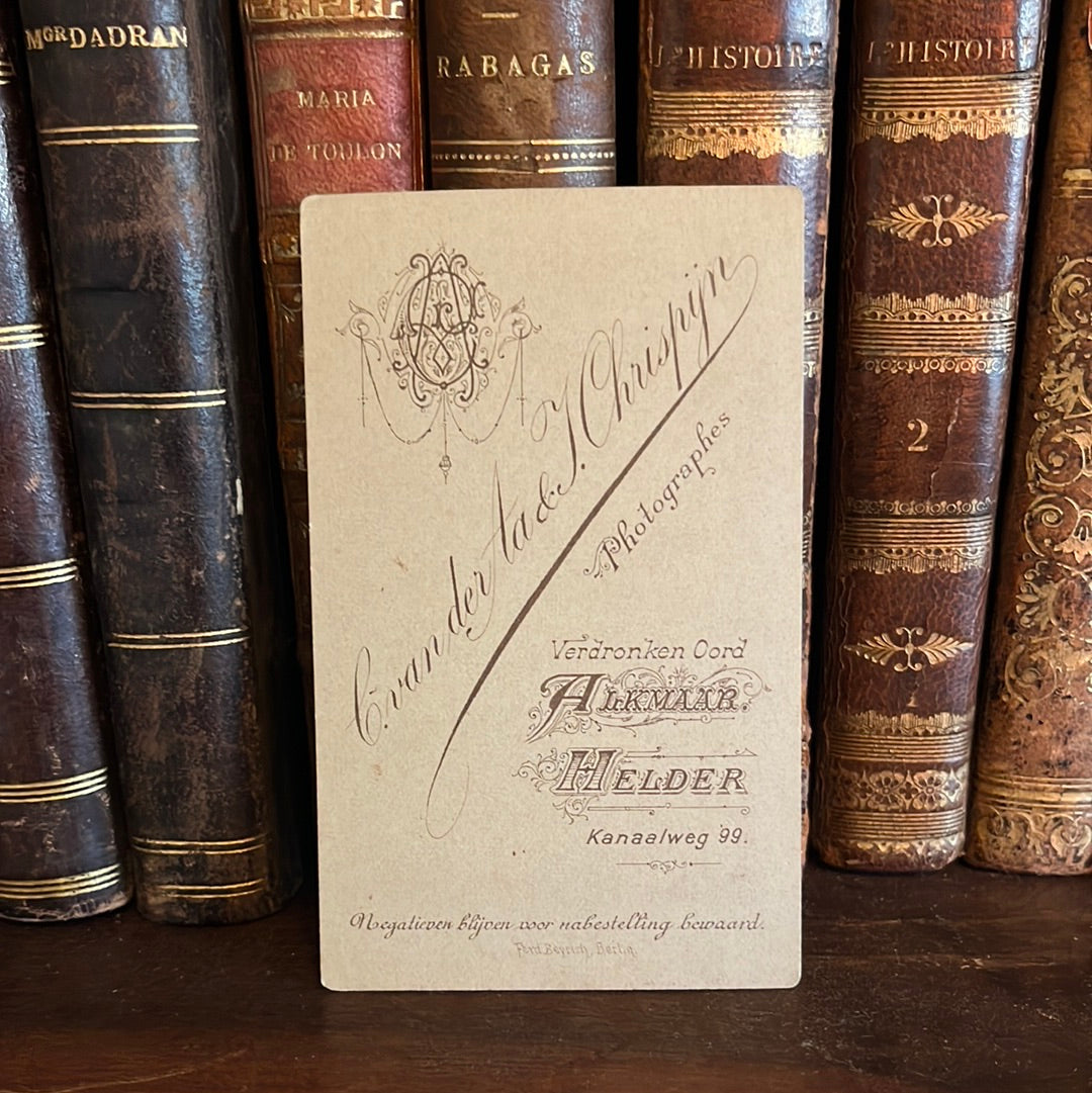 Visitenkarte C. Van der Aa & J. Chrispijn Alkmaar