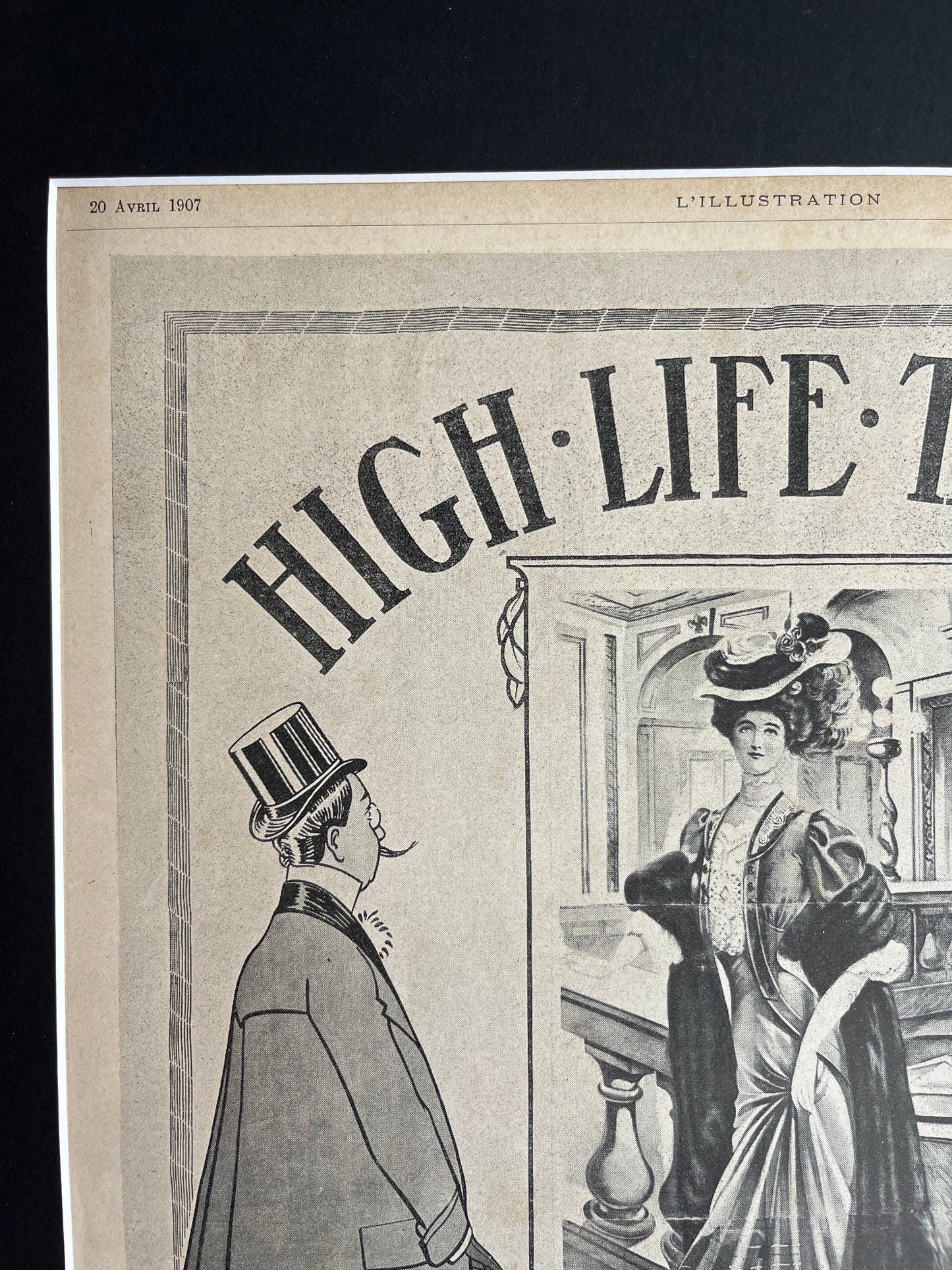 French advertisement: High Life Tailor (Illustration from 1907)