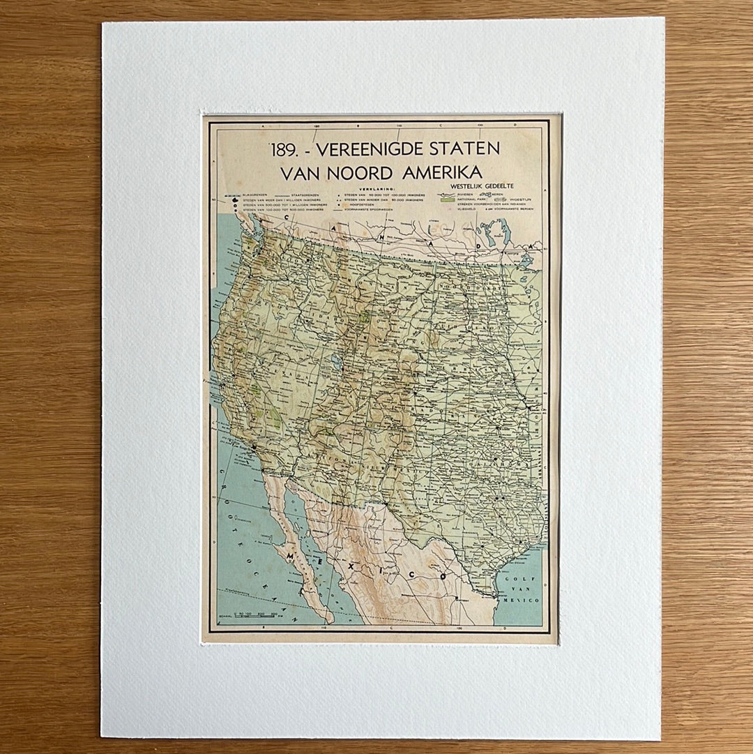 Verenigde Staten van Amerika westelijk deel 1939