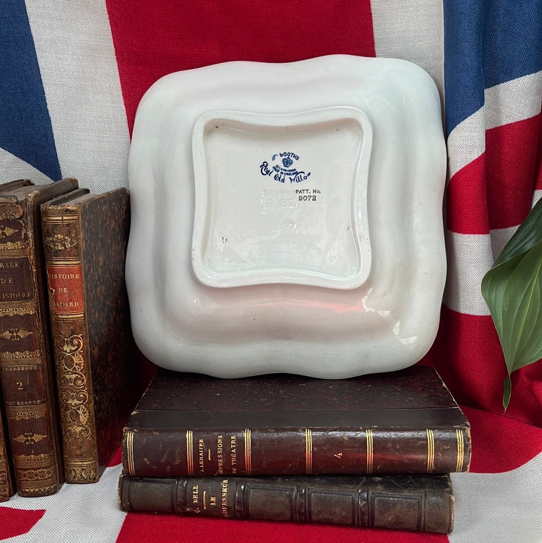 Serveerschaal vierkant 20 cm Real Old Willow