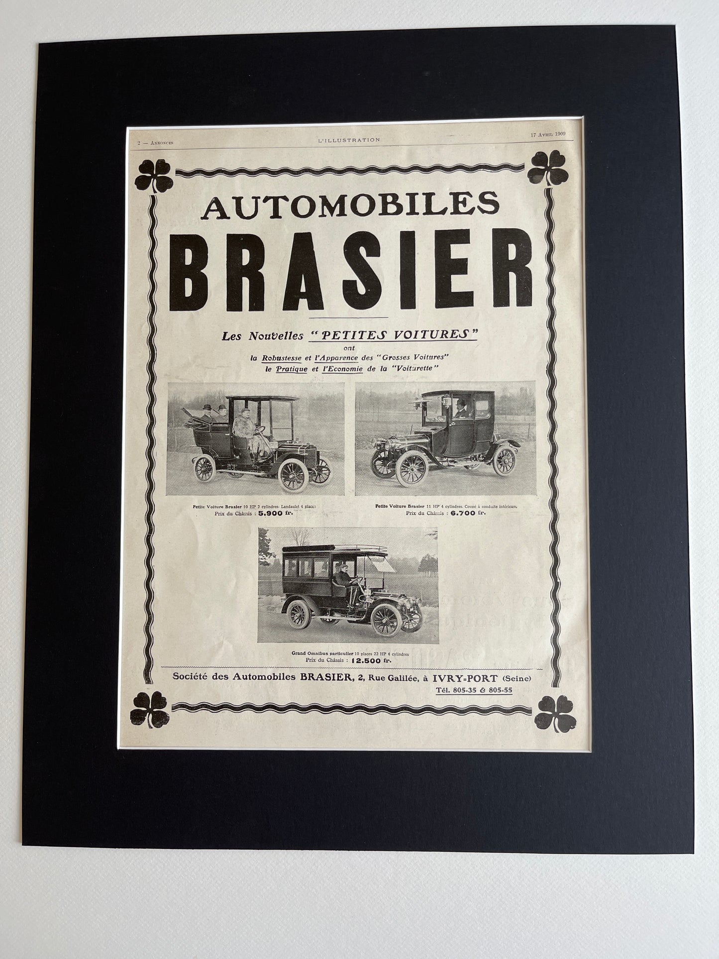 French advertising: Docteur Rasurel en Brasier (L'illustration from 1909)