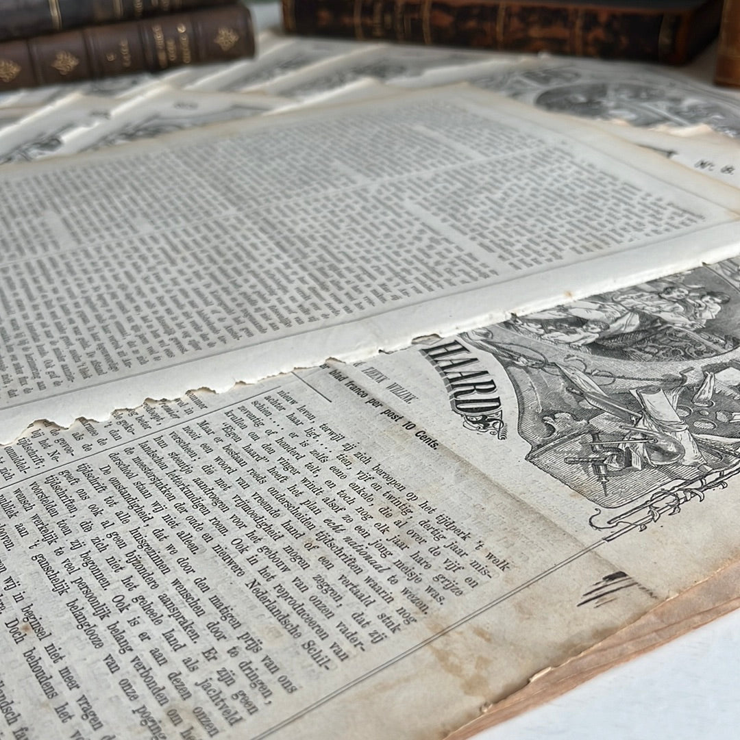 Antique paper 1875 from Eigen Haard