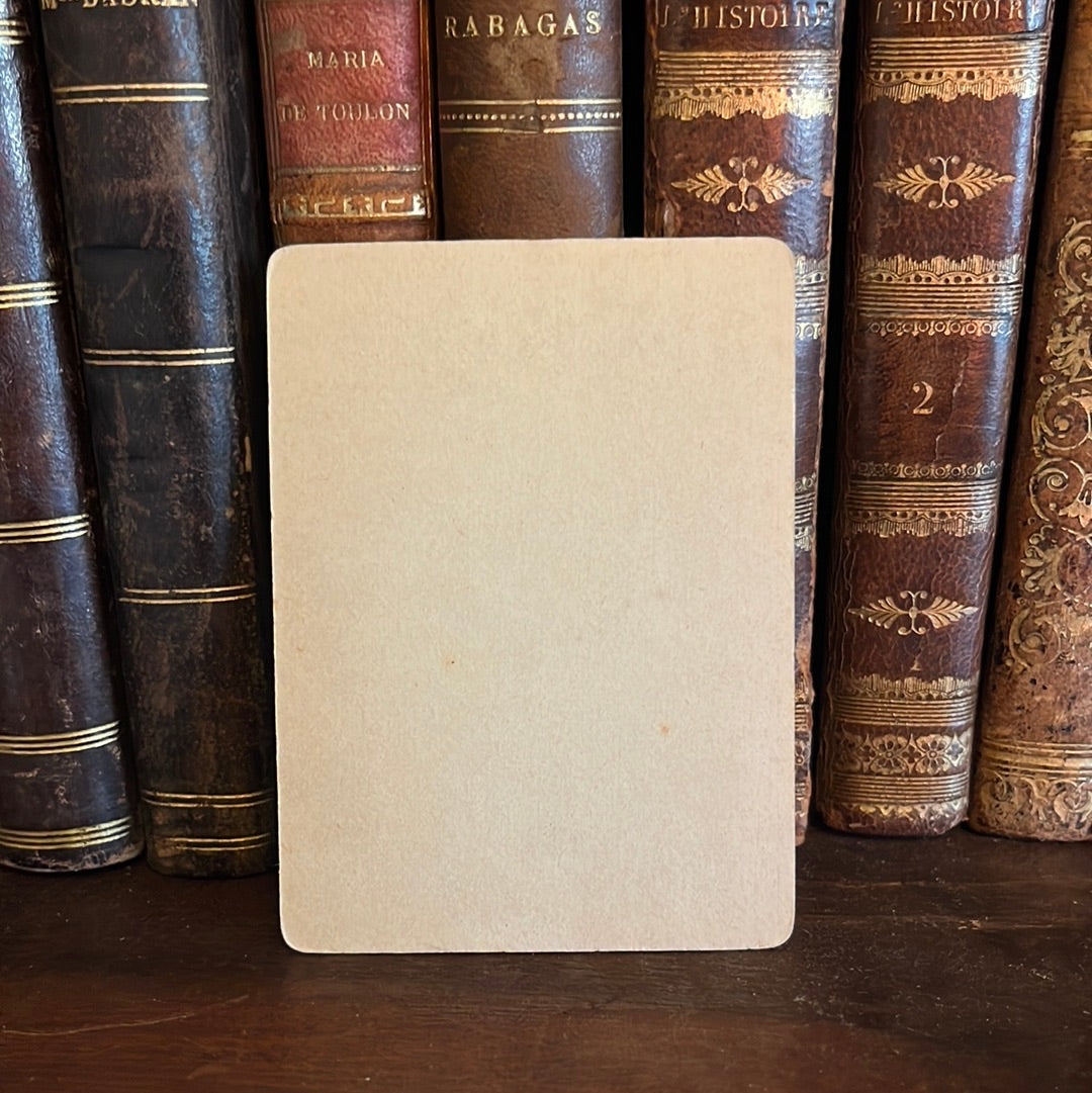 Carte de Visite Dame mit rotem Rand