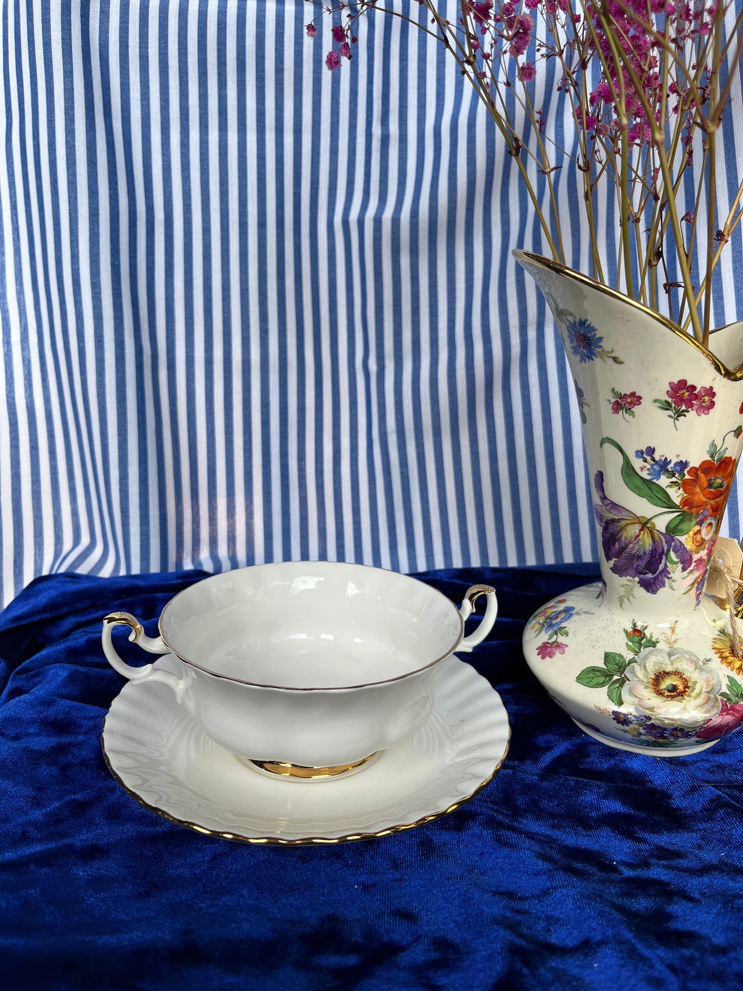 Soepkom met schotel Royal Albert Val D’Or