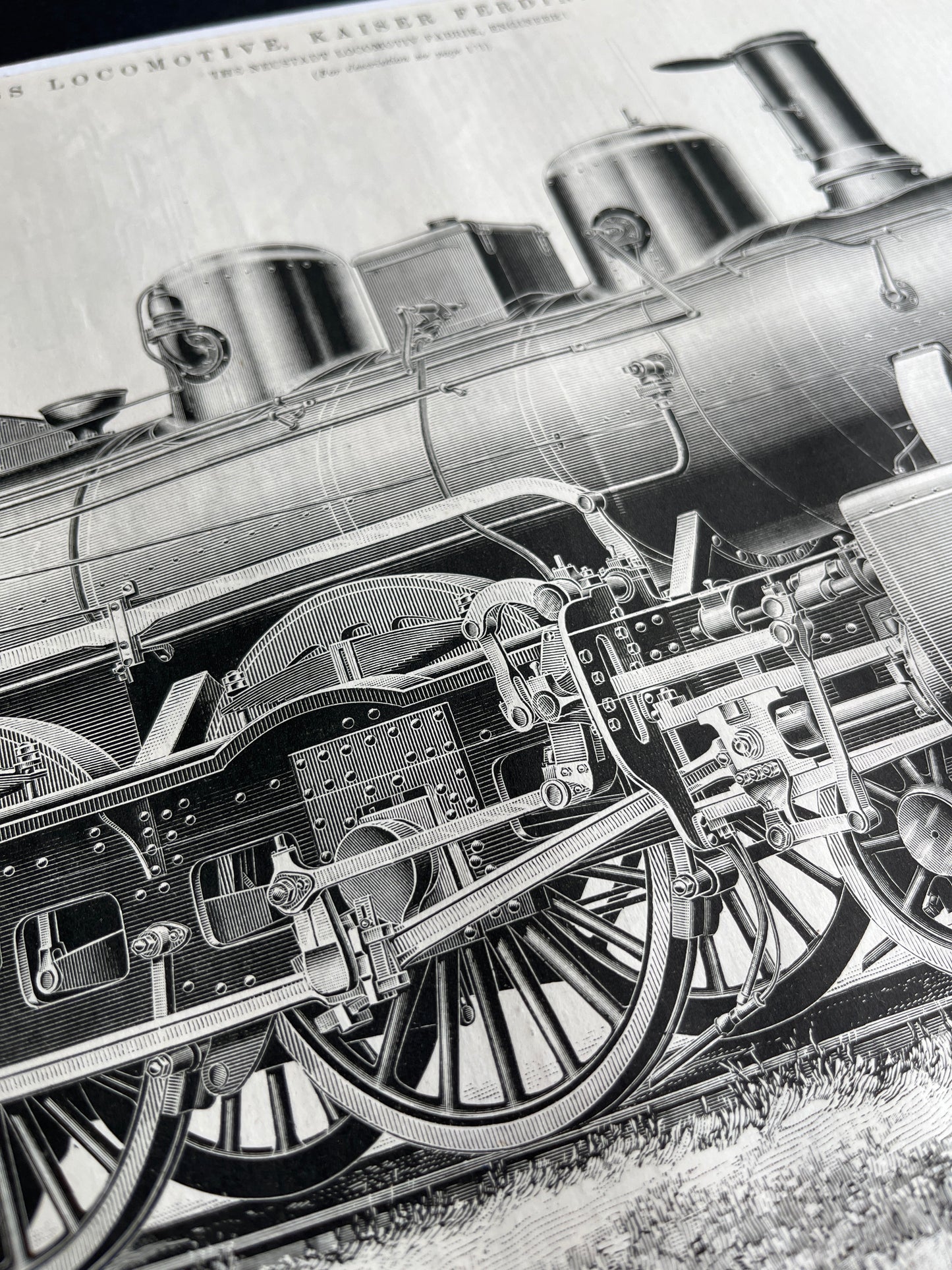 Express-Lokomotivdruck von The Engineer aus dem Jahr 1897