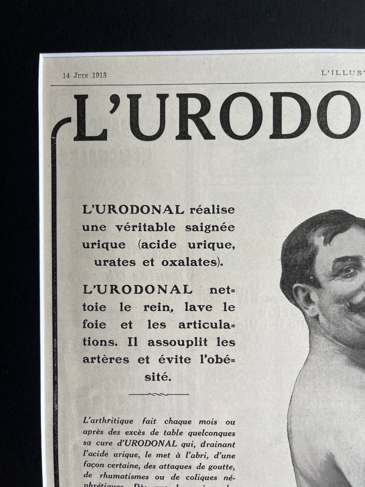 French advertisement: L'urodonal (1913 illustration)