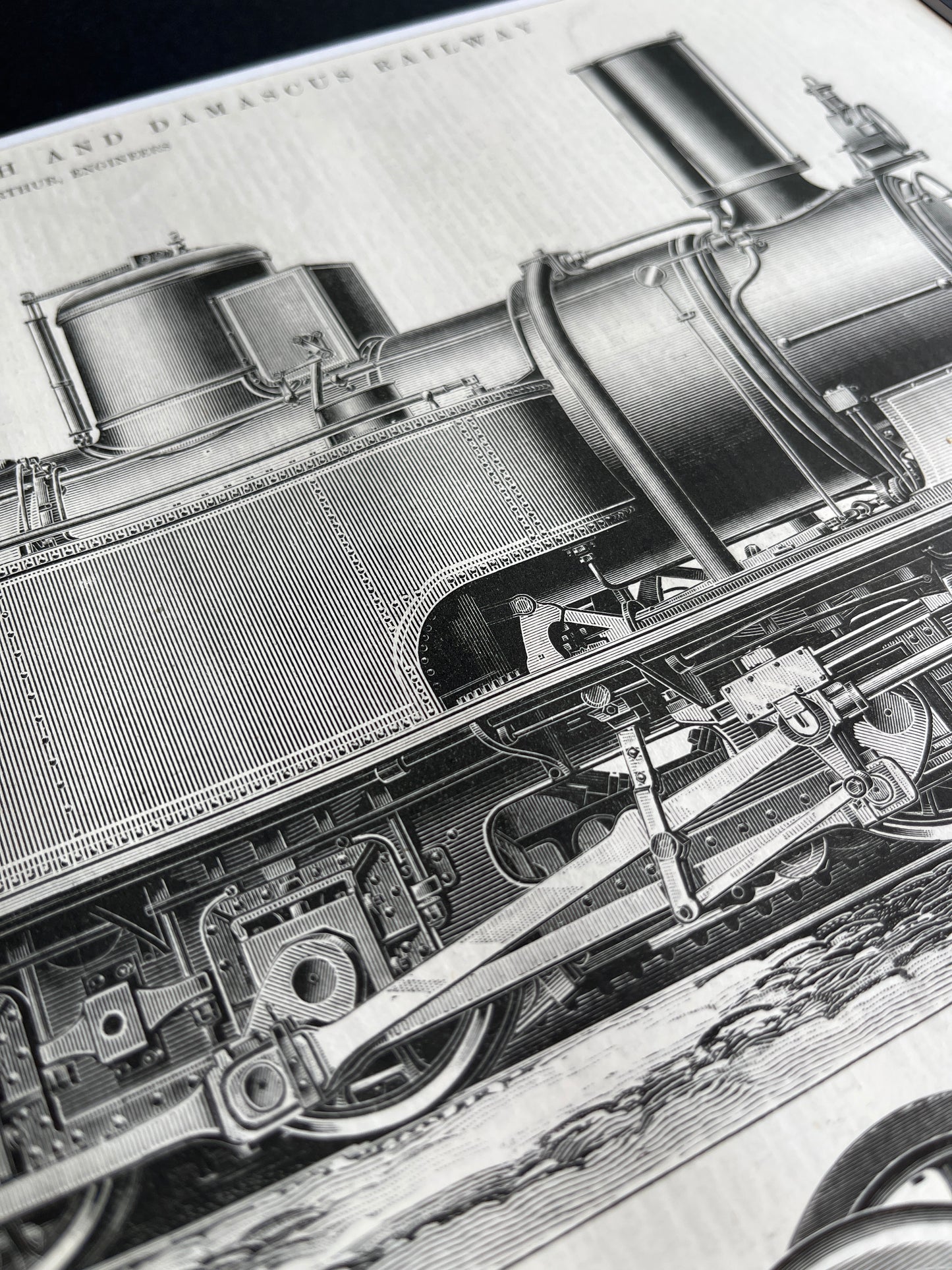 Zahnstangenlokomotive-Druck von The Engineer aus dem Jahr 1897