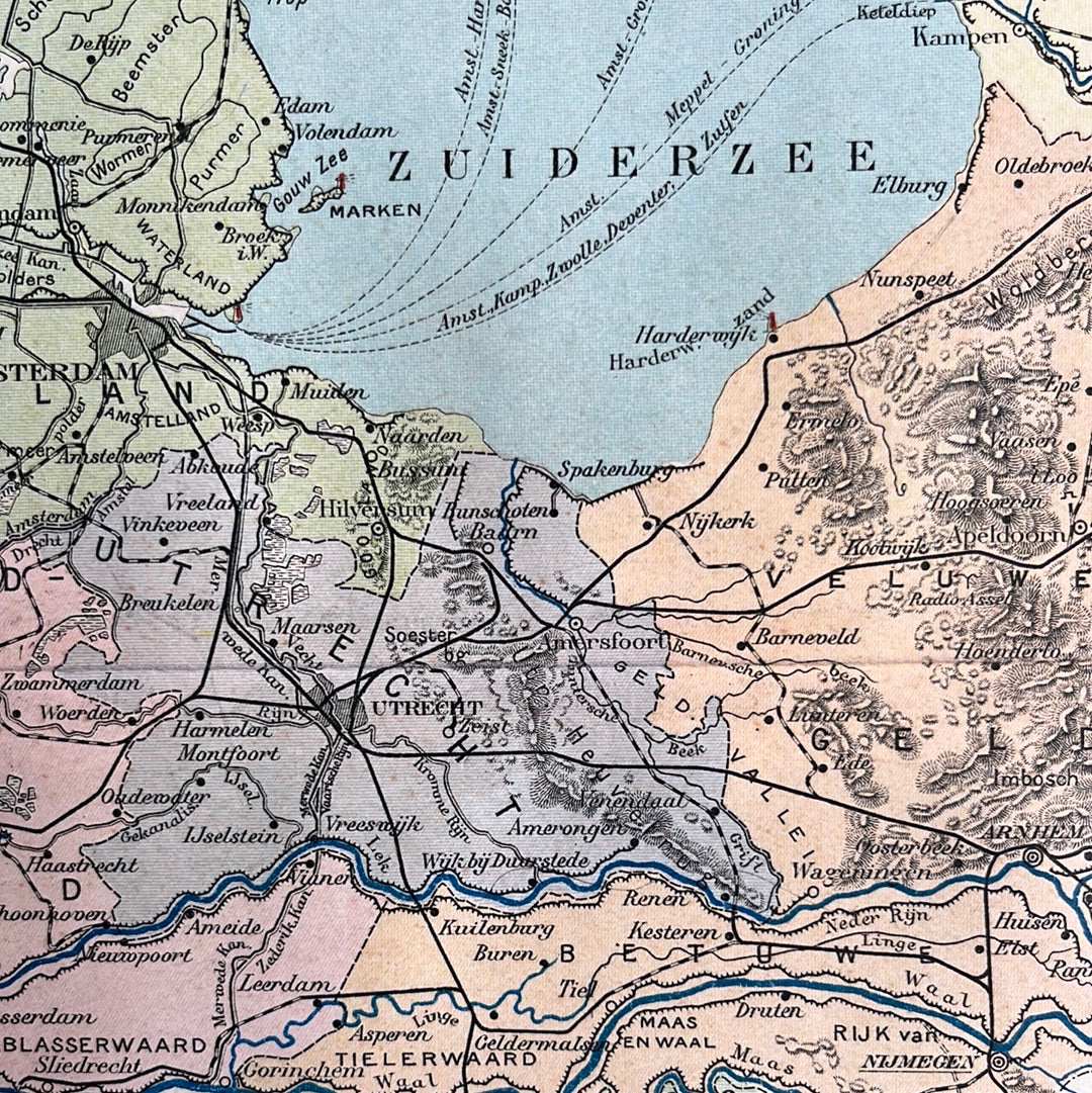 Nederland overzichtskaart 1923