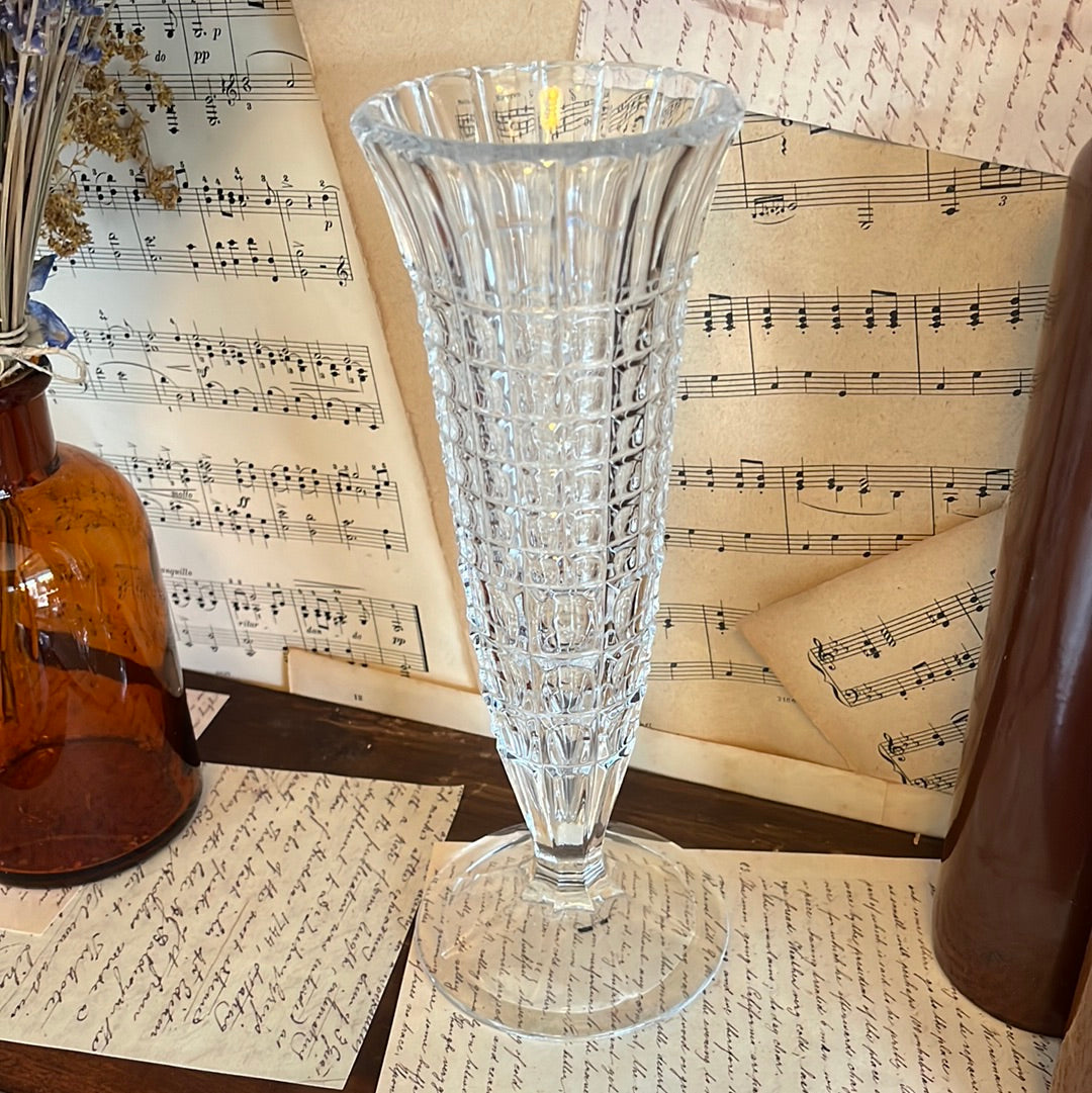 Kristallen hoge vaas