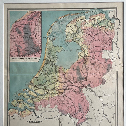 Nederland hoogtekaart 1923