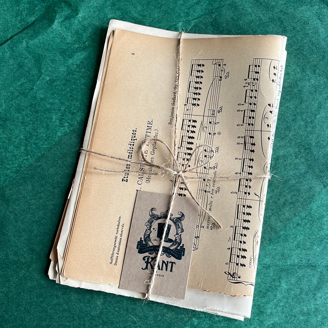 Vintage-Notenpaket / Journal-Papierpaket