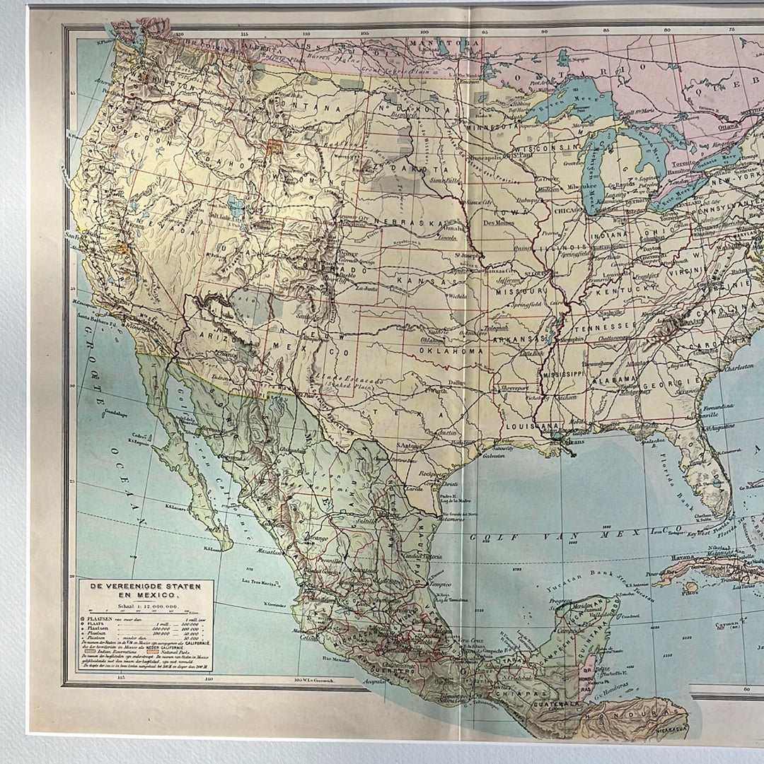 The United States of America and Mexico 1923