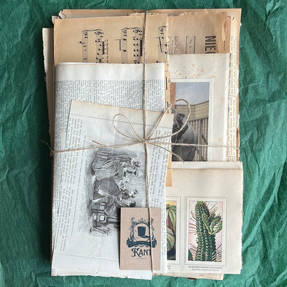 Luxe vintage papier pakket / Journal papier pakket