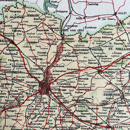 Provinz Ostflandern Belgien 1939