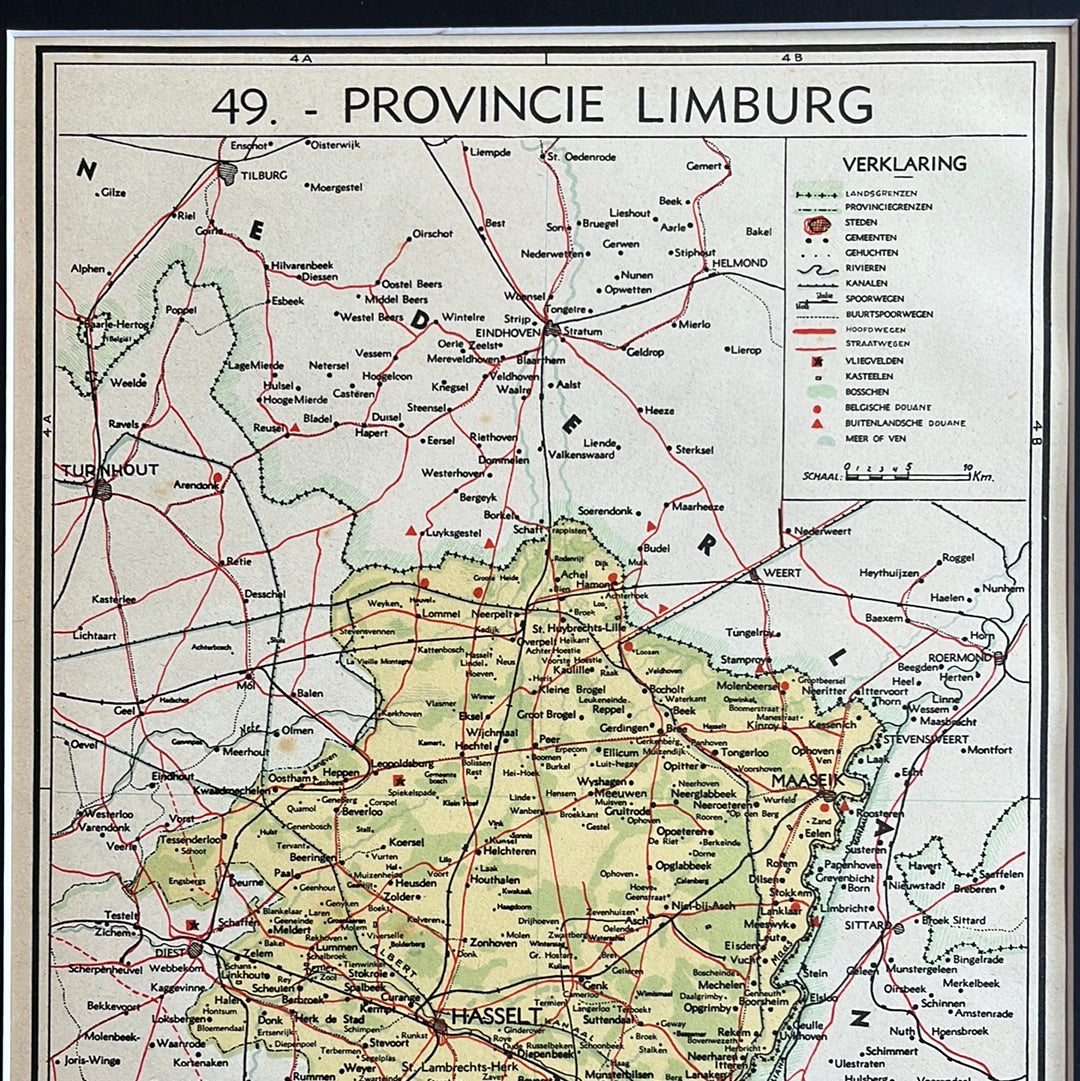 Provinz Limburg Belgien 1939