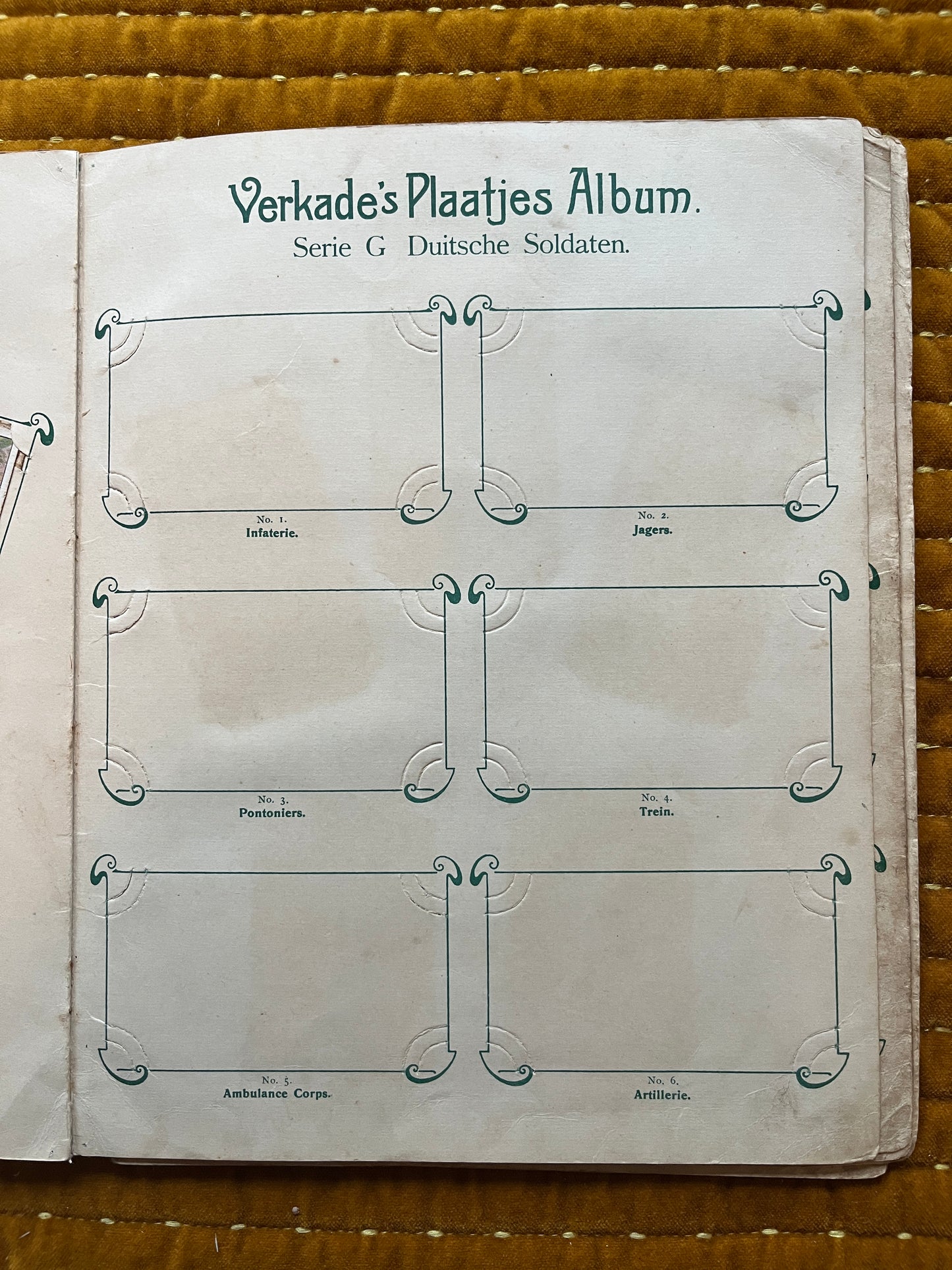 Verkade Fotoalbum 1 (1903) Lose Bilder Serie G Deutsche Soldaten