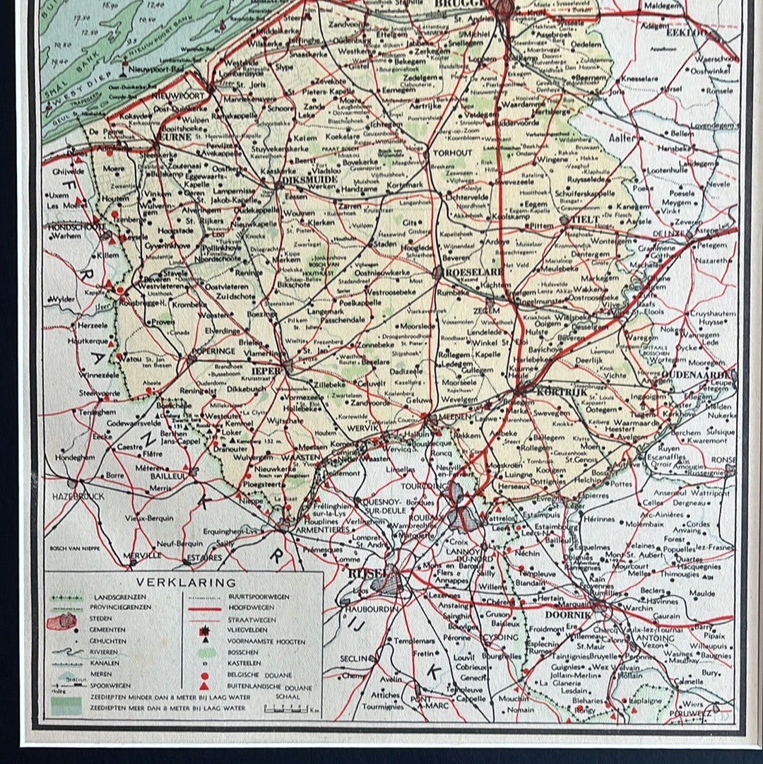 Province of West Flanders Belgium 1939