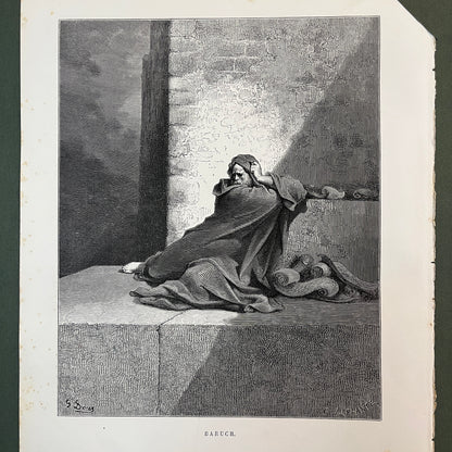 Baruch. Originele houtgravure van Gustave Doré uit 1875.