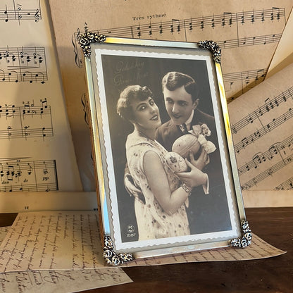 Silver-plated vintage photo frame 10x15cm