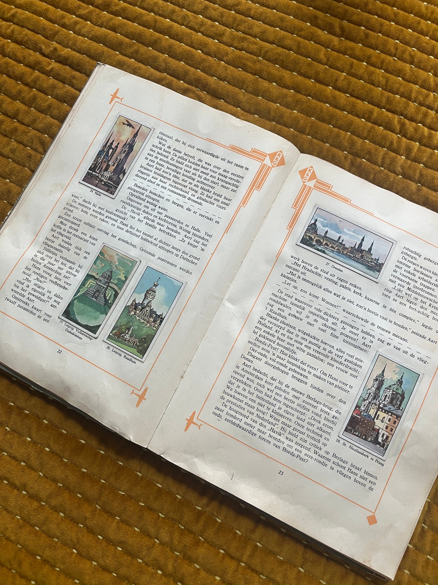 Langs den luchtweg van Amsterdam naar Batavia plaatjesalbum 1933