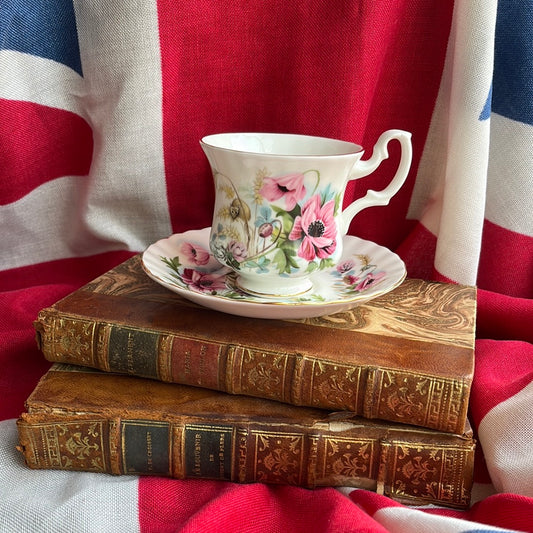 Royal Albert poppy cup and saucer ladies