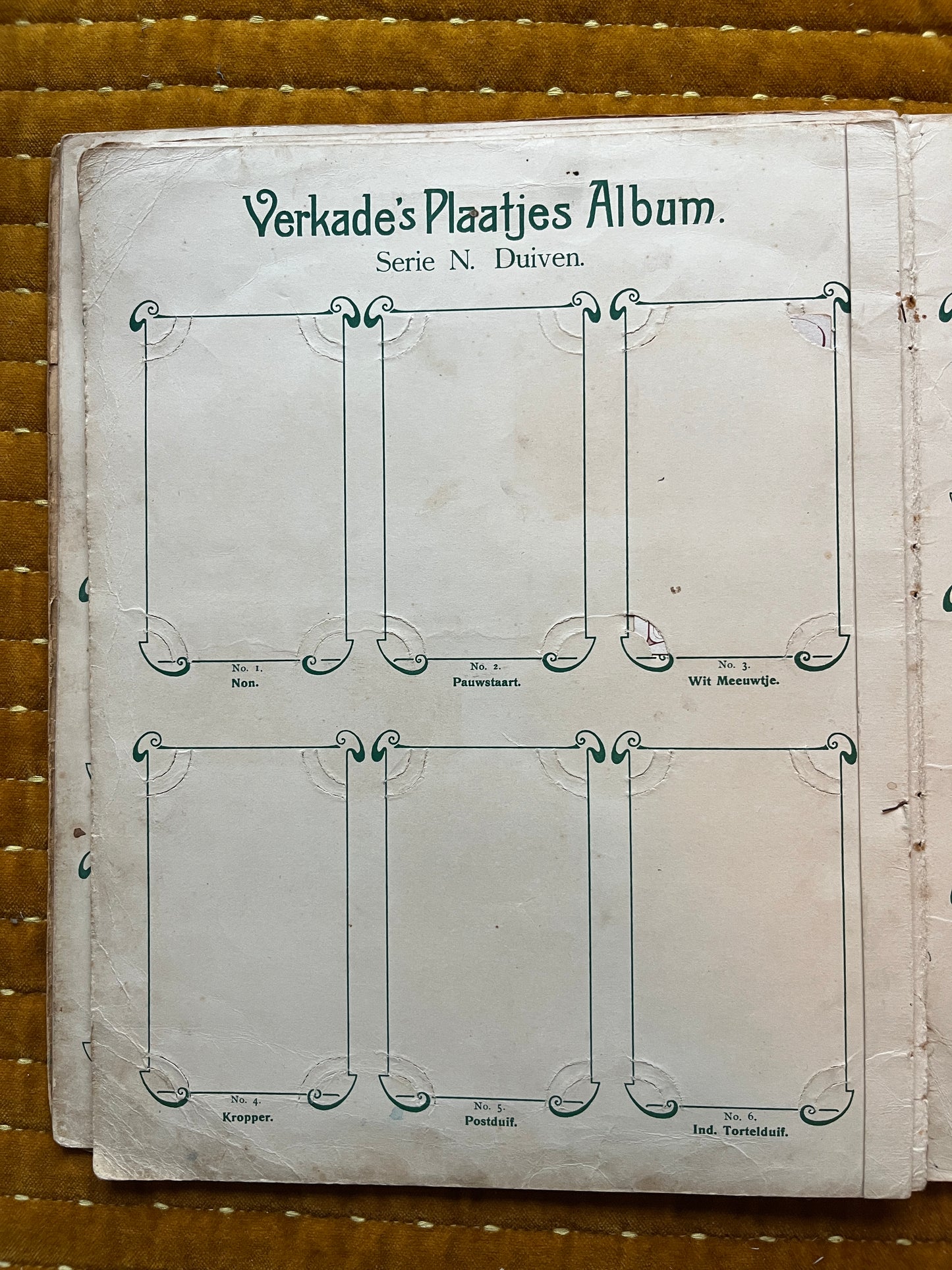 Verkade Bilderalbum 1 (1903) Lose Bilder Serie N Tauben