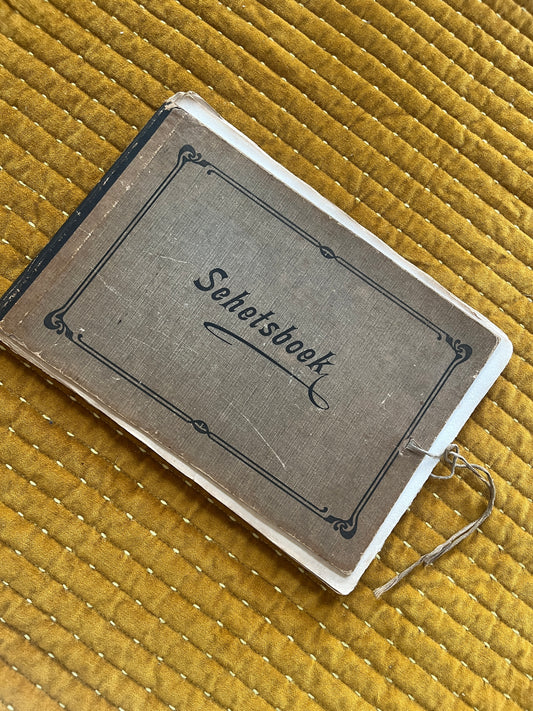 Antiek Schetsboek met prenten