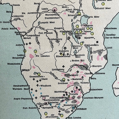 Mineralien Afrikas 1939