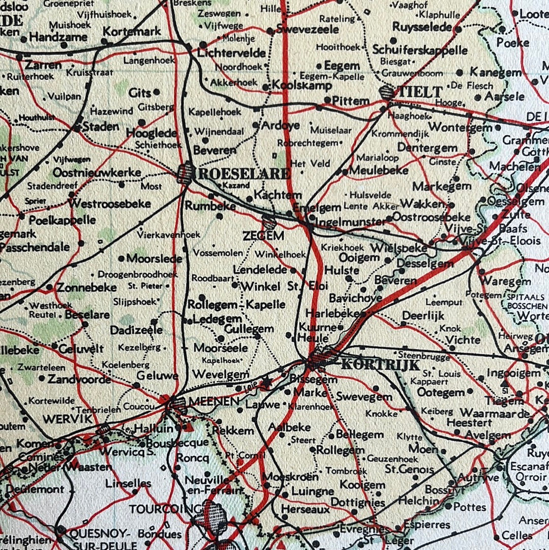 Provincie West-Vlaanderen België 1939