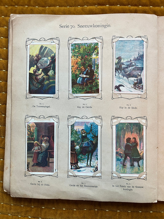 Verkade Plaatjesalbum 3 (1905) losse plaatjes Serie 70 Sneeuwkoningin