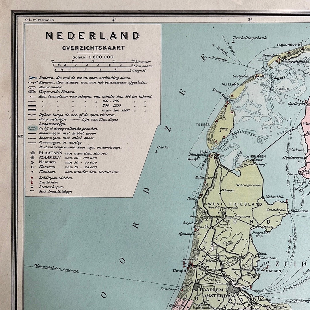 Nederland overzichtskaart 1932