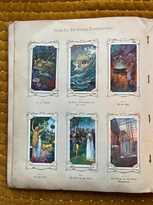 Verkade Plaatjesalbum 3 (1905) losse plaatjes Serie 60 De kleine Zeemeermin