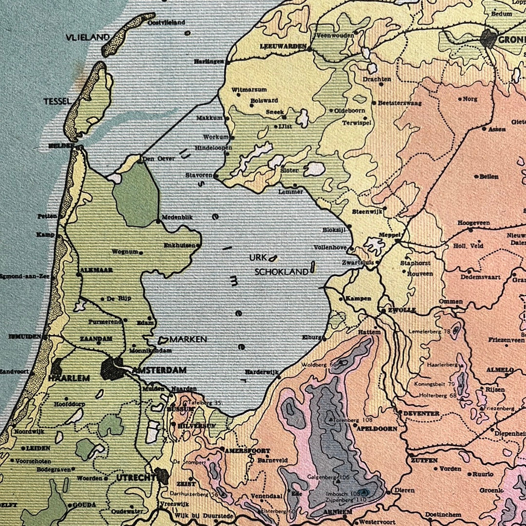 Nederland orografie 1939