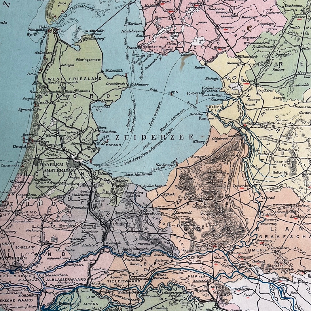 Niederlande-Übersichtskarte 1932