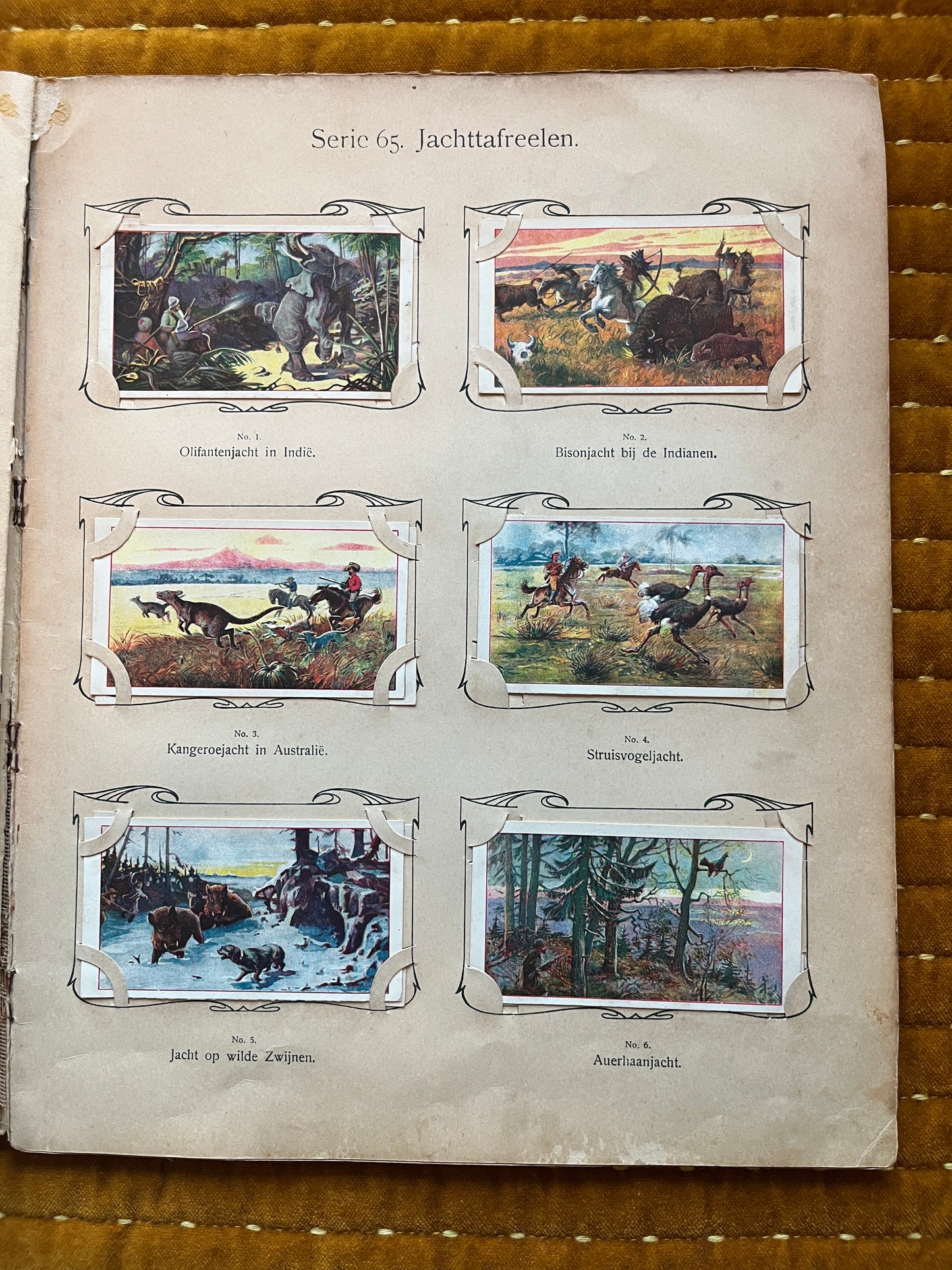 Verkade Picture Album 3 (1905) loose pictures Series 65 Hunting scenes