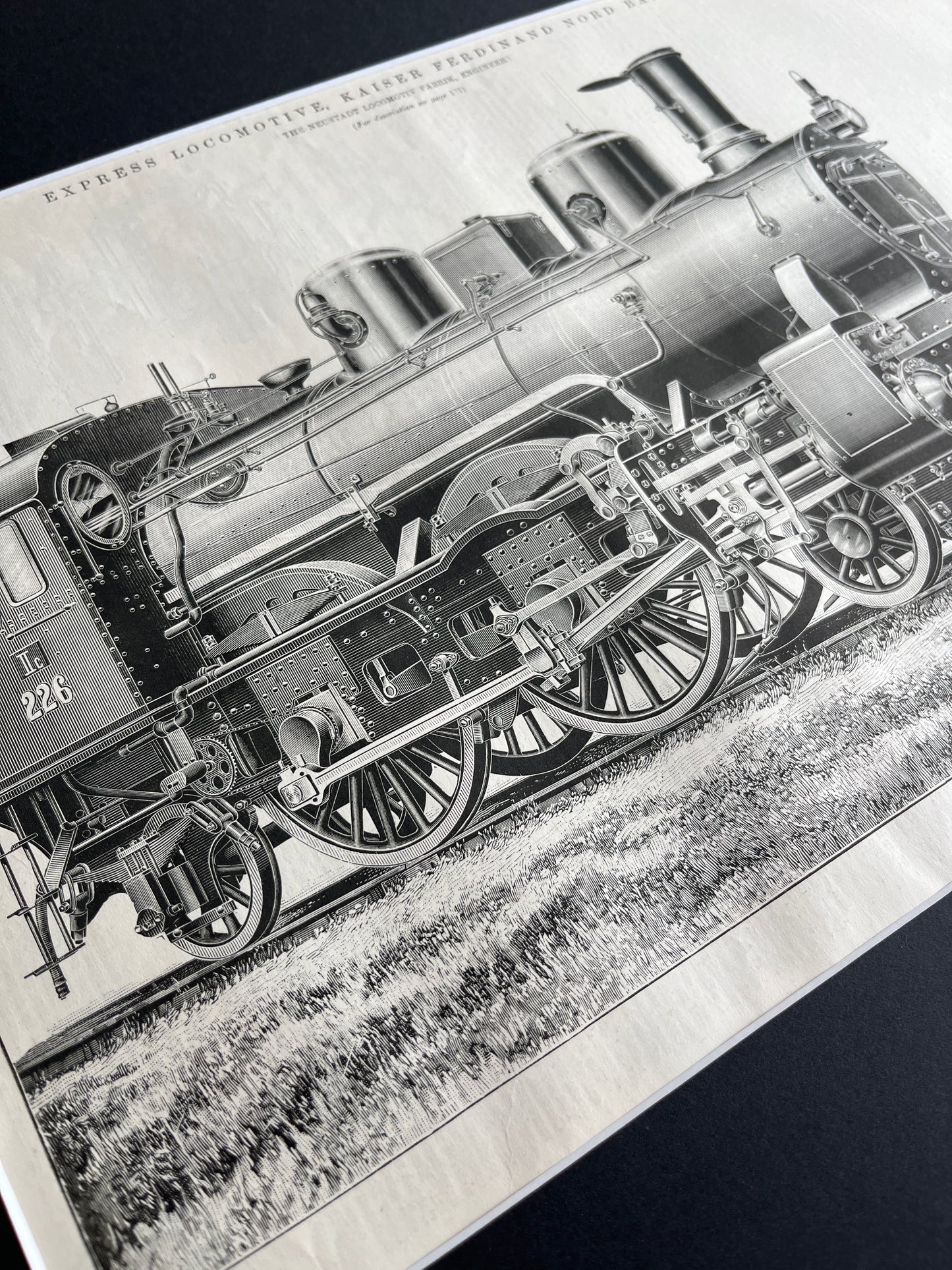 Express locomotive prent uit The Engineer uit 1897