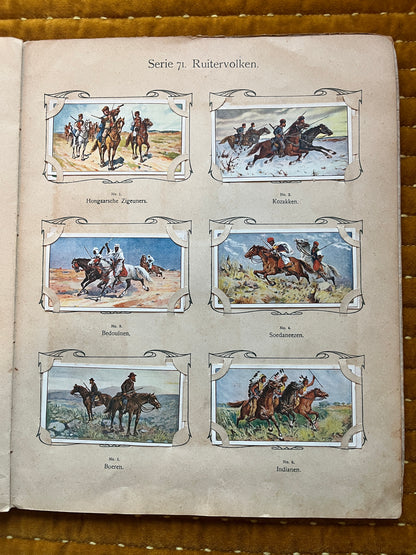 Verkade Plaatjesalbum 3 (1905) losse plaatjes Serie 71 Ruitervolken