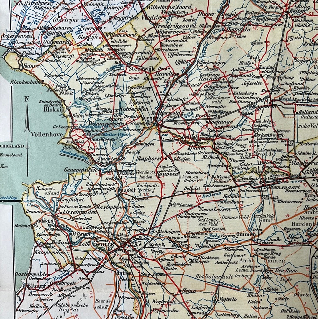 Drente and Overijssel 1924 (Schleswig's Atlas)