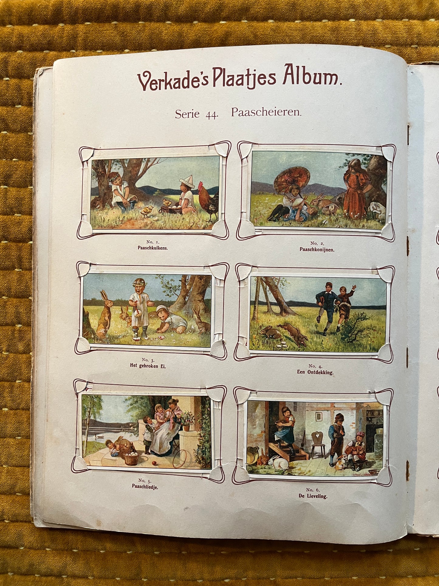 Verkade Picture Album 2 (1904) loose pictures Series 44 Easter eggs