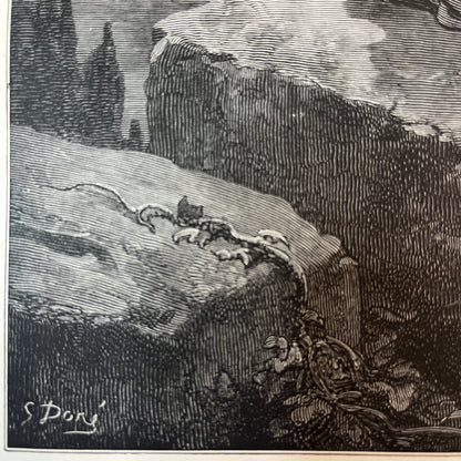 Jesaja. Original Holzstich von Gustave Doré aus dem Jahr 1875.