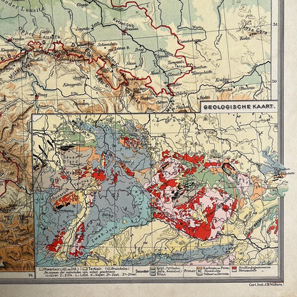 Deutschland und geologische Karte 1932
