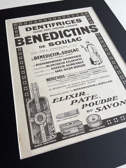 Franse reclame: Benedictins de Soulac (L’illustration uit 1913)